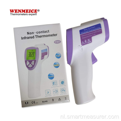 Contactloze infraroodthermometer met drie achtergrondverlichting